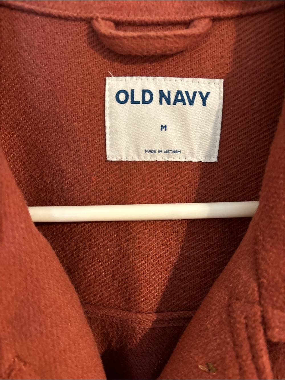 Old Navy Rust Button-Front Utility Shacket - Picture 3 of 3